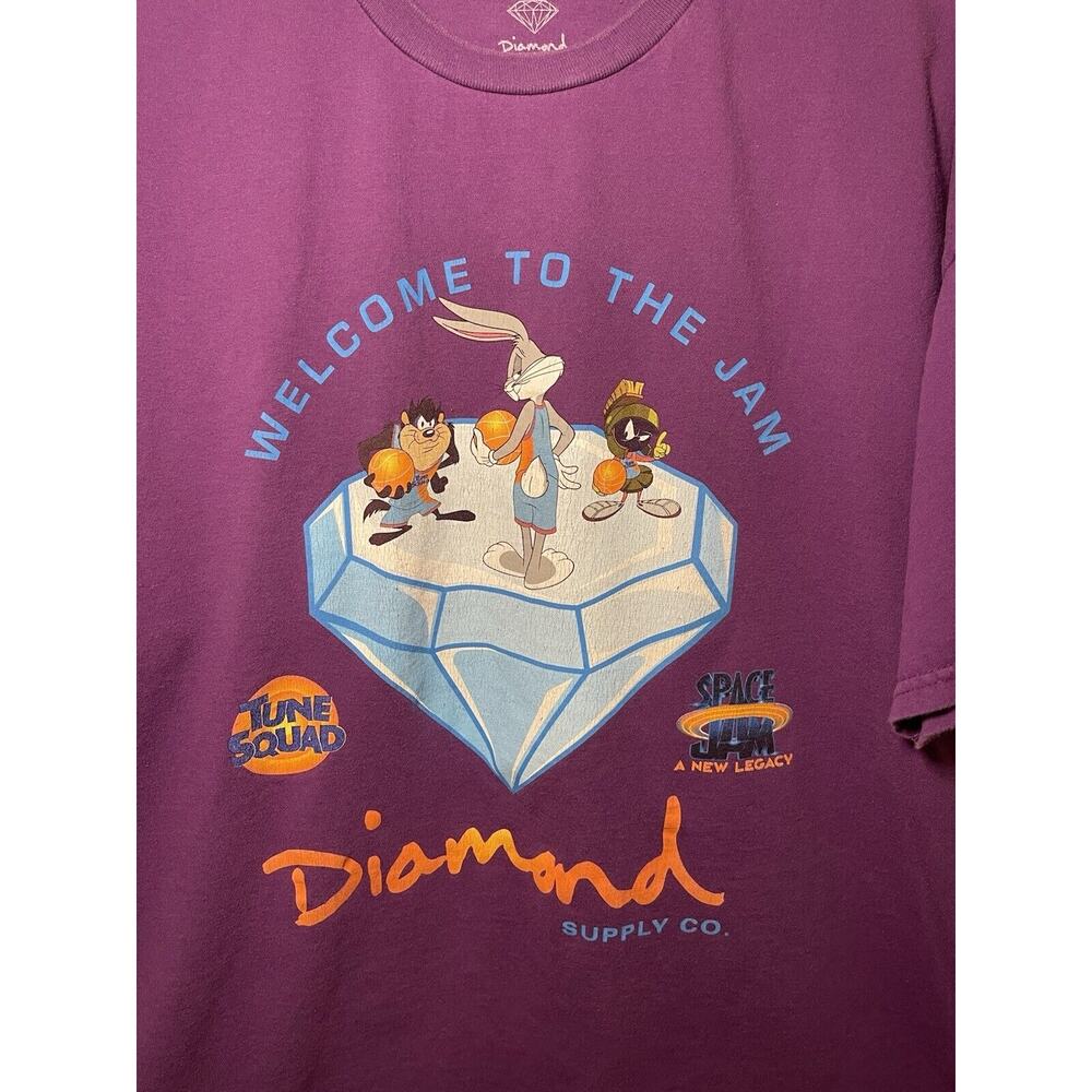 Purple Diamond Supply Co Space Jam Vintage Tee Size 2XL - Picture 2 of 8